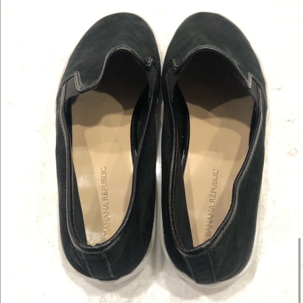 Banana Republic Brenna Black Slip On Sneakers—10 - Picture 8 of 10